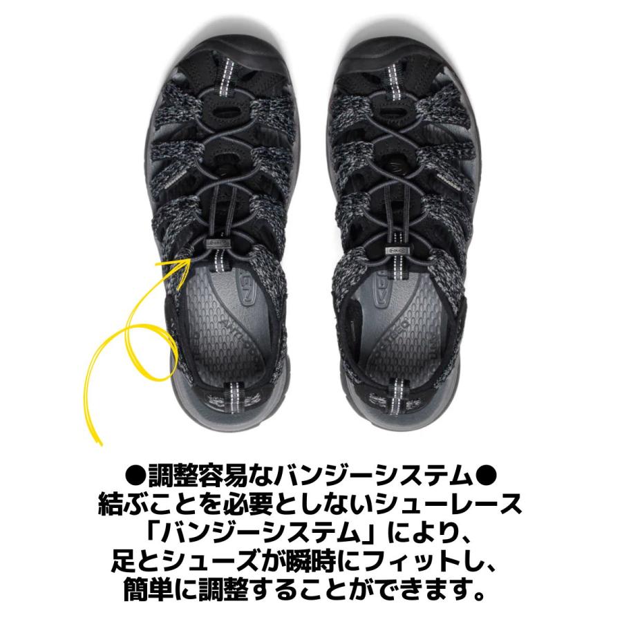 キーン KEEN WHISPER ウィスパー レディース サンダル スニーカー シューズ スリッポン アウトドア キャンプ カジュアル フェス 街歩き 旅行 春 夏の画像
