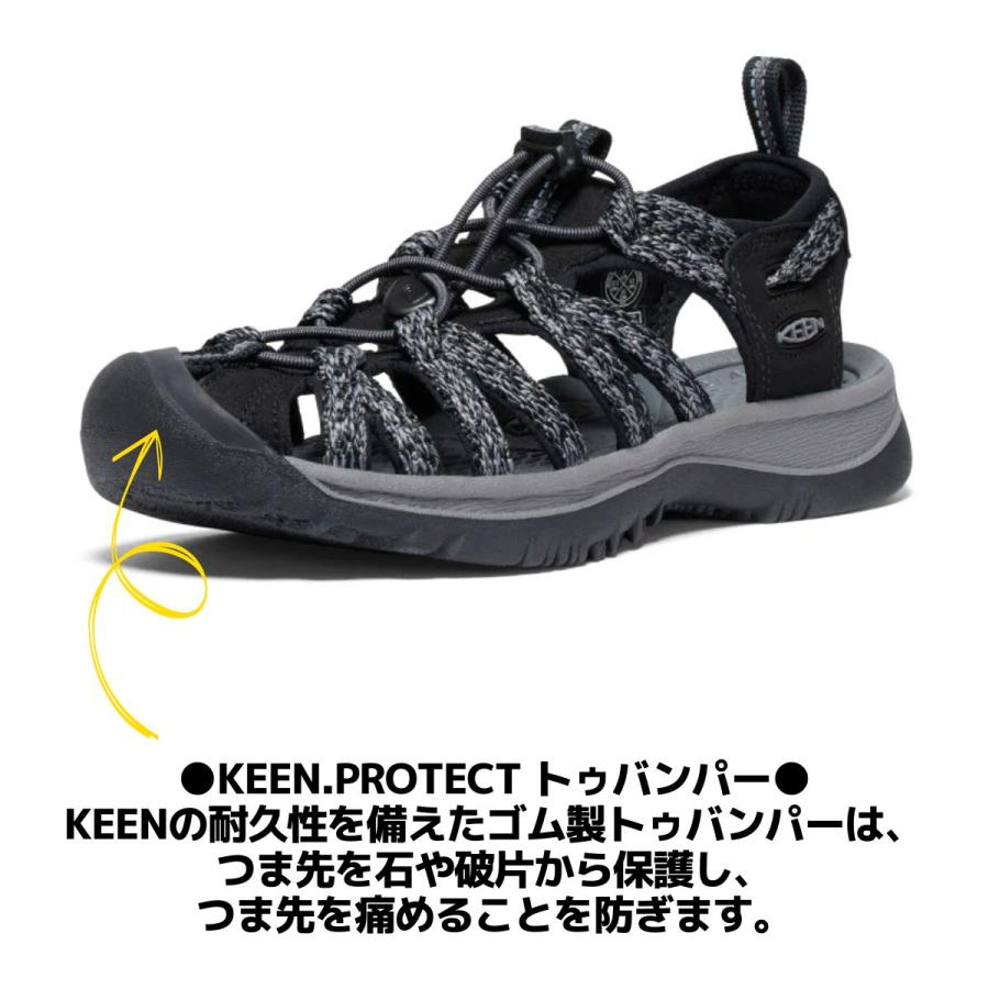 キーン KEEN WHISPER ウィスパー レディース サンダル スニーカー シューズ スリッポン アウトドア キャンプ カジュアル フェス 街歩き 旅行 春 夏の画像