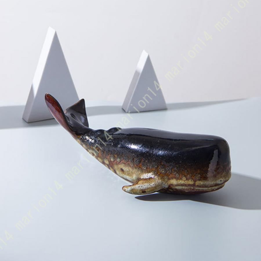クジラ置物 かわいい 鯨 クジラ インテリア雑貨 鯨陶器 工芸品 クジラ置物 かわいい 鯨 クジラ インテリア雑貨 鯨陶器 工芸品