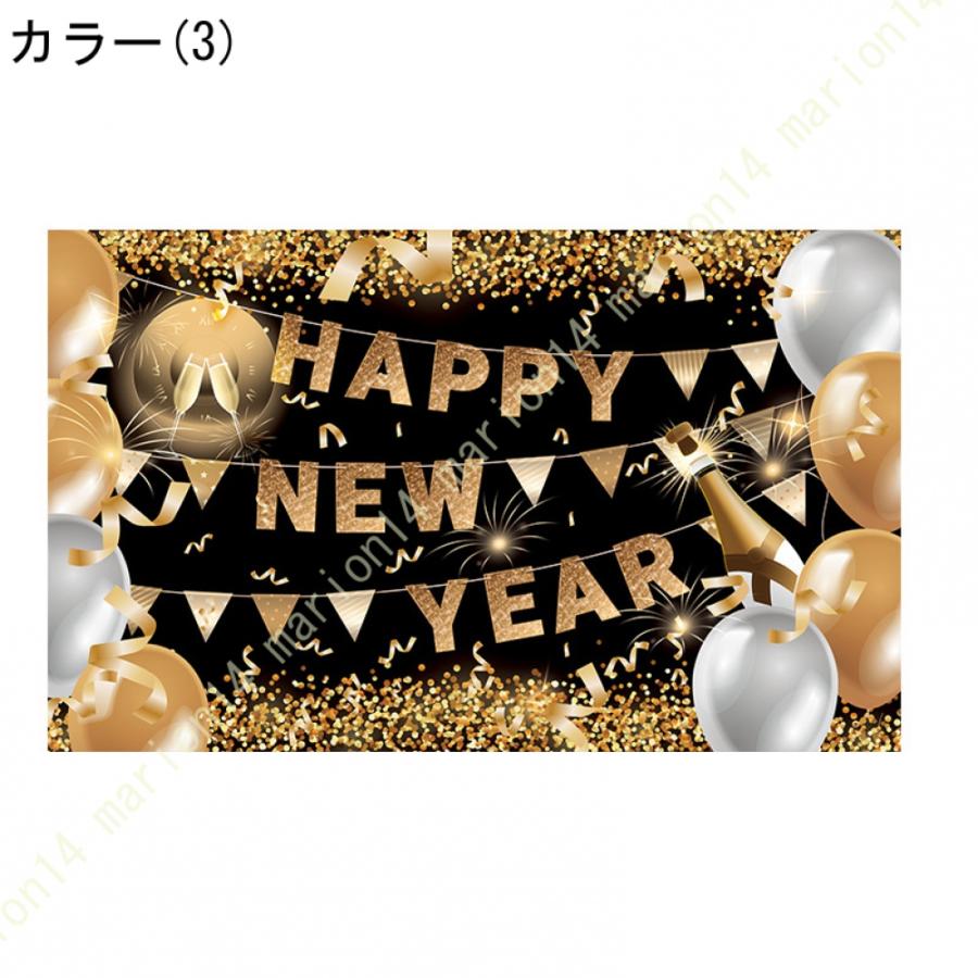 Happy New Year バナー Happy New Year デコレーション 2024 新年デコレーション 新年背景バナー 大晦日パーティー用品 花火タペストリー市｜marion14｜04