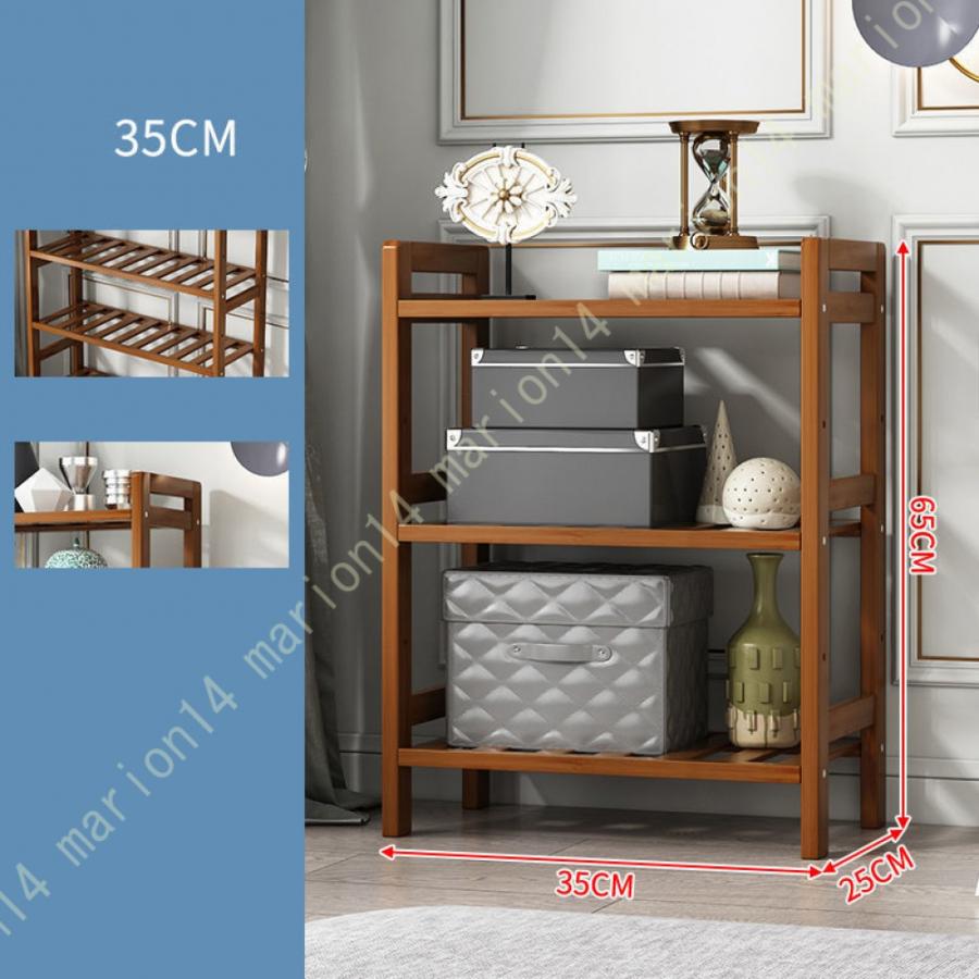 オープンシェルフ 多段 天然竹製 オープンラック 棚 多段 シンプル ナチュラル 木 リビング/玄関収納棚 スリム 奥行25 キッチンラック シューズ/本/食器｜marion14｜04