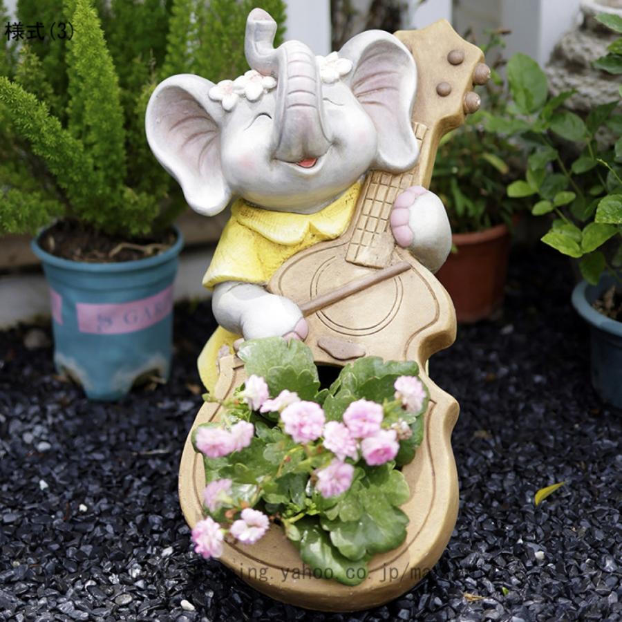オブジェ 大きい 置物 アニマル ぞう 動物 オーナメント 癒しグッズ 可愛い オブジェ 花壇の置物 庭に置く おしゃれ 屋外装飾 オーナメント 【ランプラブラドールママ】
