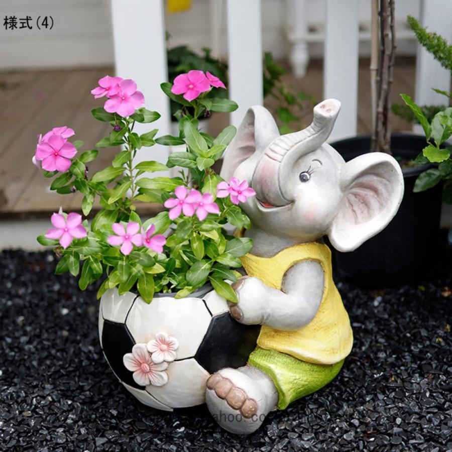 オブジェ 大きい 置物 アニマル ぞう 動物 オーナメント 癒しグッズ 可愛い オブジェ 花壇の置物 庭に置く おしゃれ 屋外装飾 オーナメント 【ランプラブラドールママ】