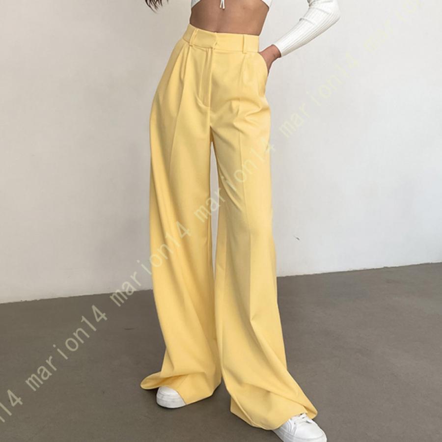 パンツ レディース きれいめ ハイウエスト ワイドパンツ おしゃれ ストレートパンツ 長ズボン ロングパンツ 美脚 可愛い オフィス 通勤 フォーマル カジュアル |  | 11
