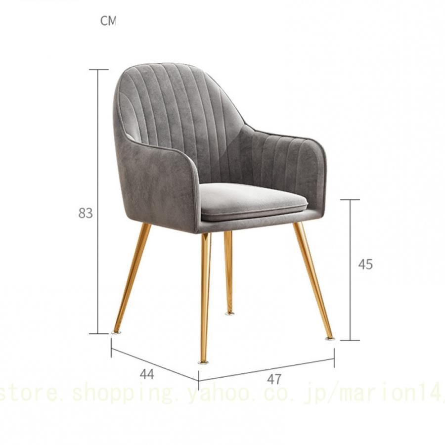 韓国インテリア ハイバック ダイニングチェア おしゃれ 疲れない 疲れにくい 北欧 くすみカラー ベロア 美容室 ドレッサー ショップ 店舗リラックス｜marion14｜08