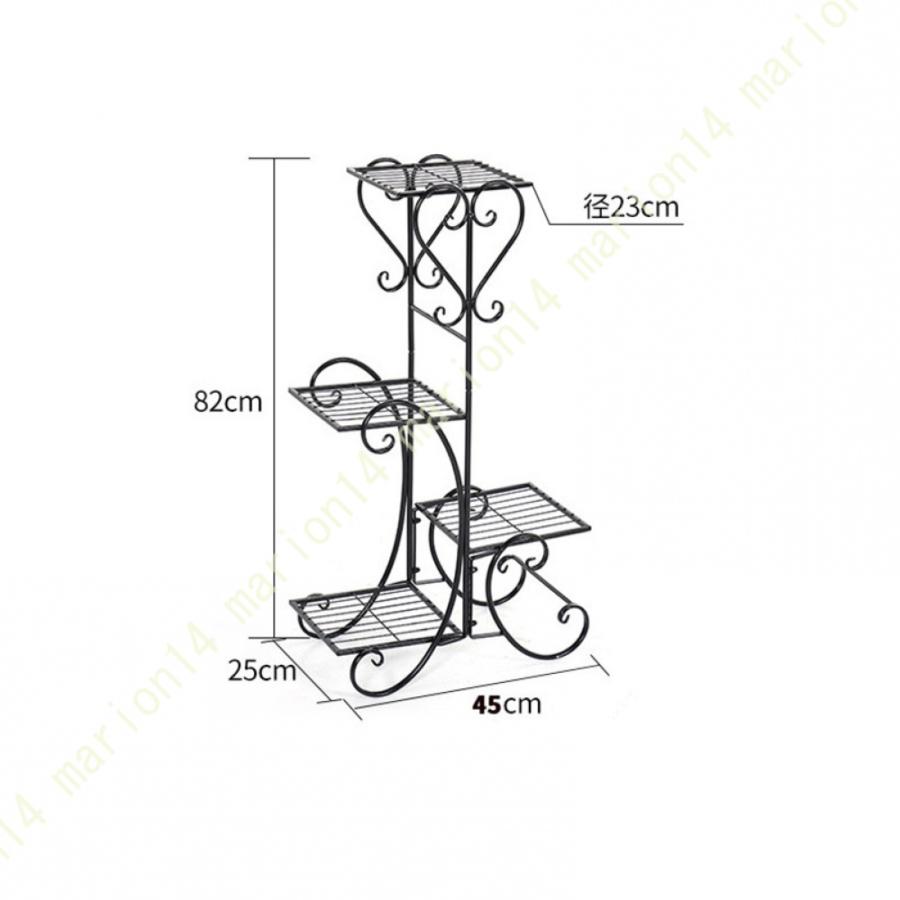 フラワースタンド 屋内 プランターラック フロアタイプ 盆栽棚 植物棚 フラワーラック 室内 アイアン 組立簡単 移動が容易 ストパー付きキャスター 多機能｜marion14｜15