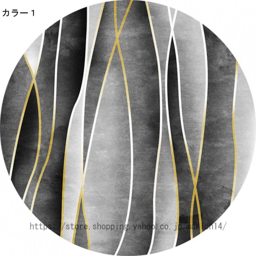 幾何学柄 ペルシャ ラグ カーペット 北欧 モダン おしゃれ 高級感 吸水 抗菌防臭 円形 防音 掃除易い 床暖房対応 シンプル オールシーズン 低反発 ホテル｜marion14｜02