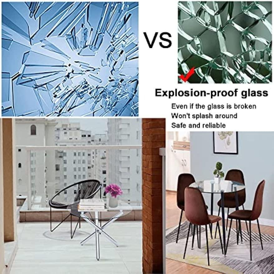 ガラステーブル ガラス板 丸いテーブル 直径 28~80cm 丸型強化ガラステーブル 厚さ9mm DIY自作テーブルのガラス天板 丸いテーブルガラス 高温耐性｜mariri-shop｜06
