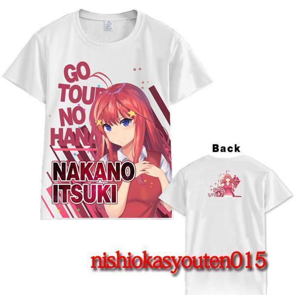 五等分の花嫁 中野 三玖 柔らかい　Tシャツ 半袖　ス T-shirt 大人気 キャラクターグッズ　アニメ 痛服 可愛い｜mariri-shop｜12