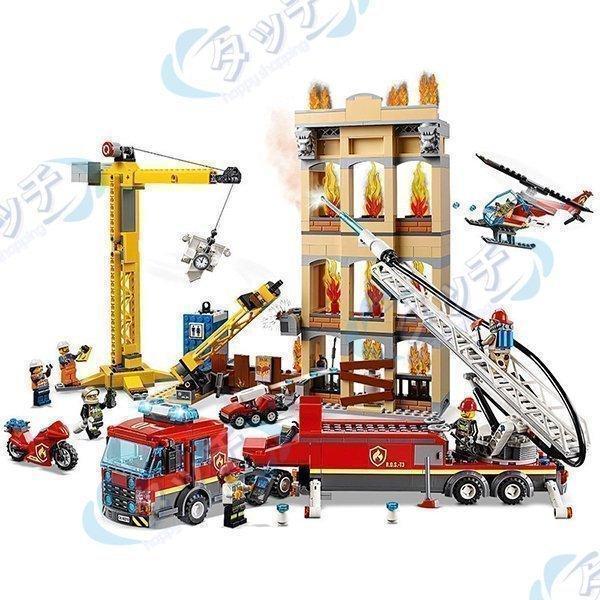 無料 シティ レゴシティ 消防隊 60216互換品 ブロック レゴ LEGO互換 おもちゃ 男の子 車 クリスマス 誕生日 プレゼント 入園ギフト｜mariri-shop｜02