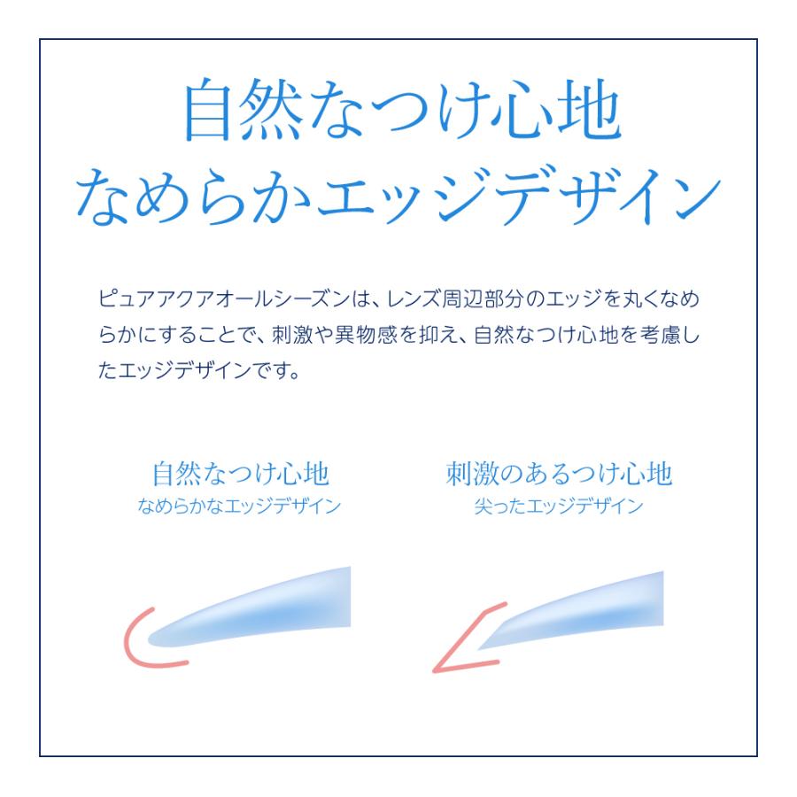 クリアコンタクト 1年 ピュアアクア オールシーズン 1箱1枚 常用タイプ 最長1年 ワンイヤー コンベンショナル レンズ ZERU ソフトコンタクトレンズ｜marisqueen｜07