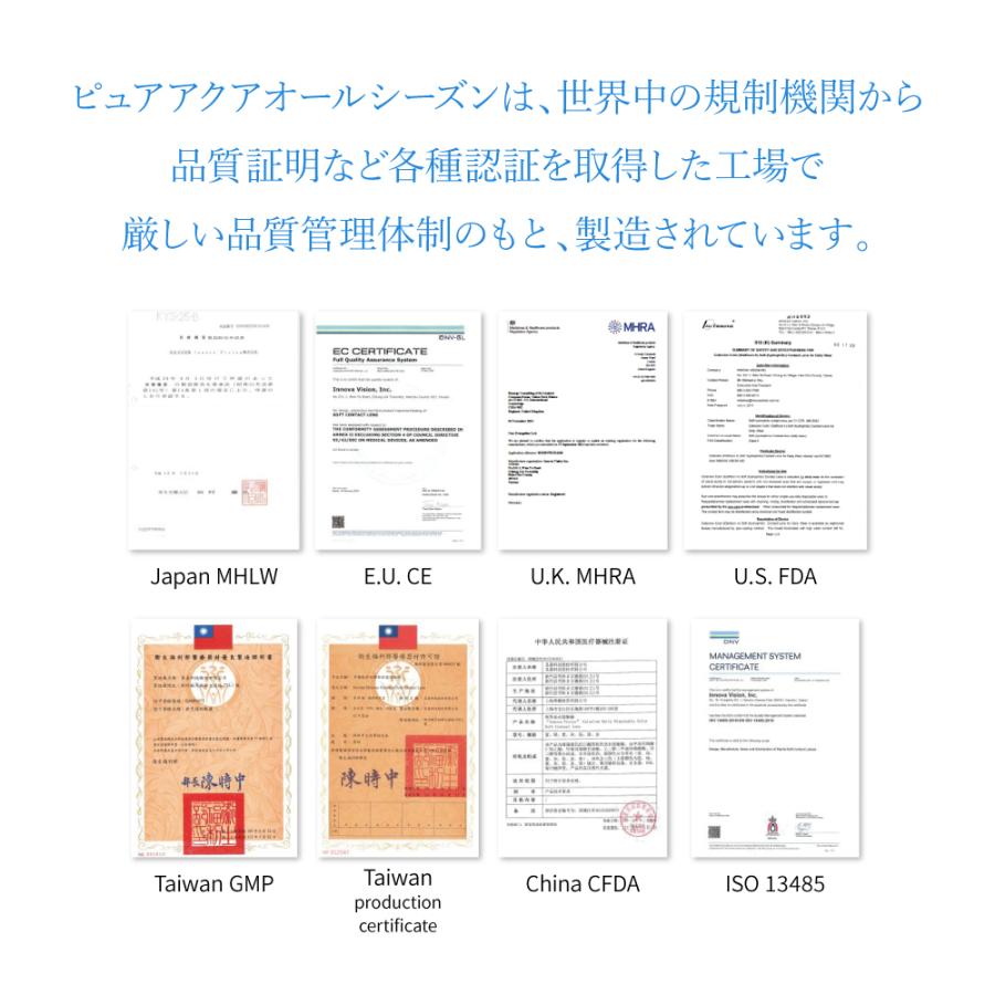 クリアコンタクト 1年 ピュアアクア オールシーズン 1箱1枚 常用タイプ 最長1年 ワンイヤー コンベンショナル レンズ ZERU ソフトコンタクトレンズ｜marisqueen｜10