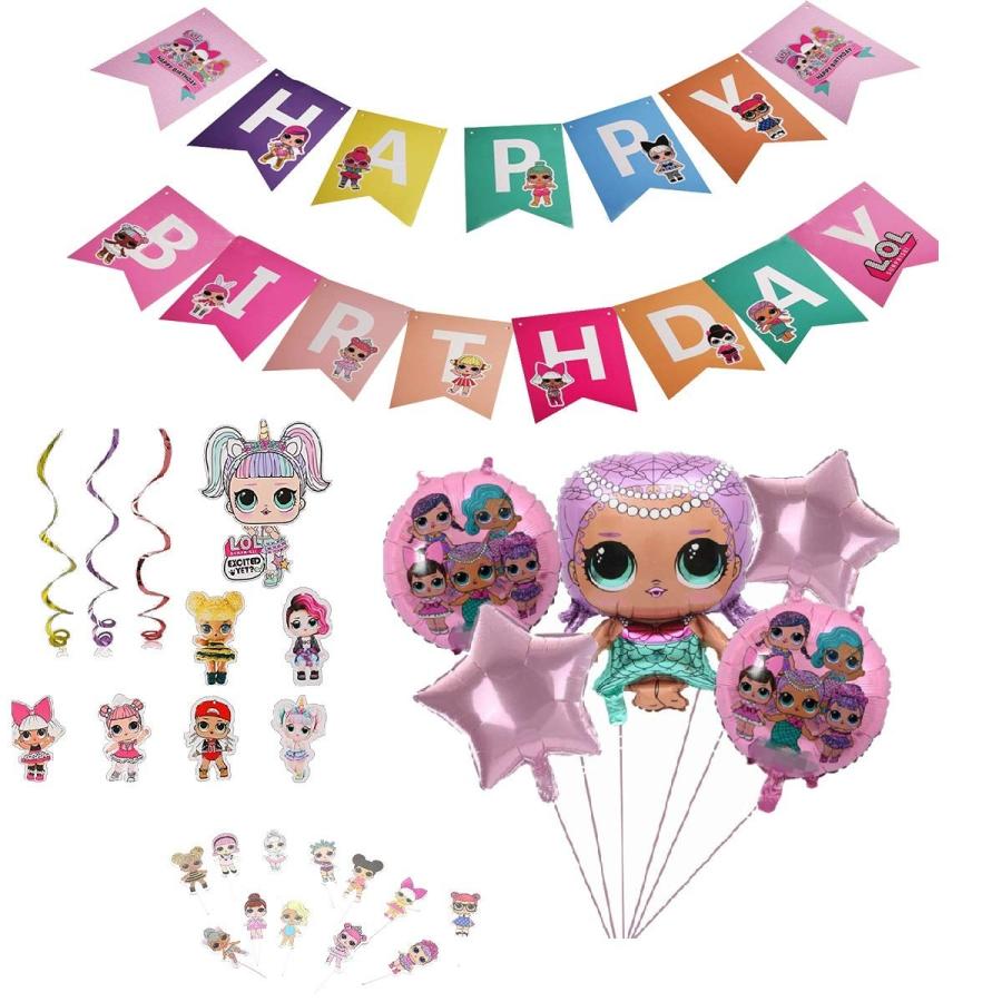 Lolサプライズ 誕生日 飾り付け パーティー セット 人形 可愛い ピンク パープル 女の子 バルーン 風船 Happy Birthday ガーランド 螺旋 ケーキ B07yjht935 エスショップ大阪三国店 通販 Yahoo ショッピング