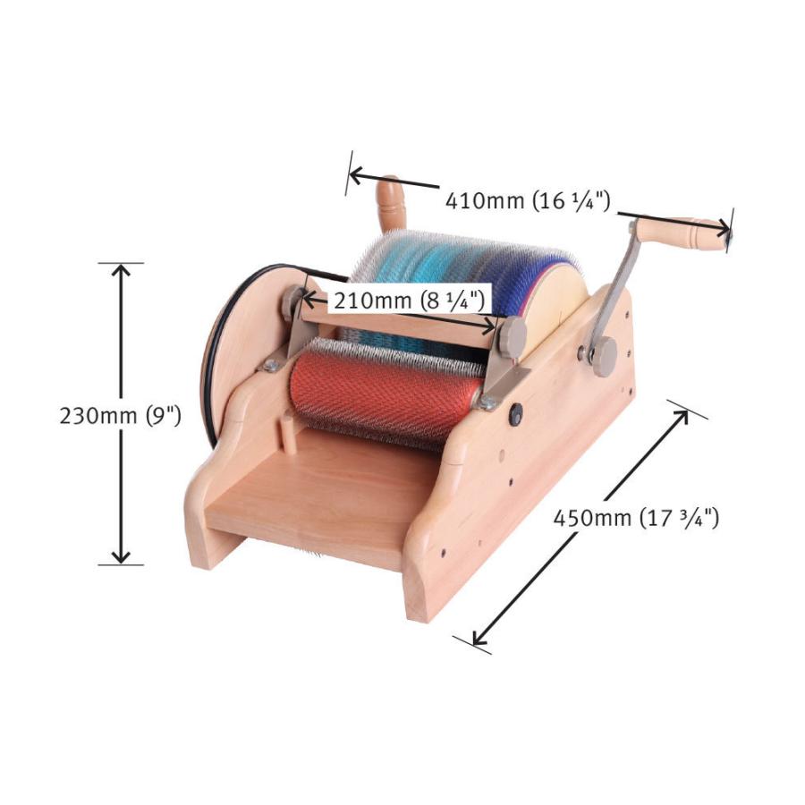 アシュフォード ドラムカーダー スーパーファイン 20ｃｍ幅　極細120Ｐ ADCSF ASHFORD DRUM CARDER SUPER FINE_1