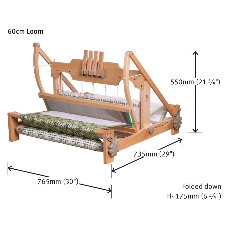 アシュフォード織り機　テーブルルーム40cm 8枚綜絖 卓上ばた（8シャフト） - 紡ぎ車と世界の原毛アナンダ