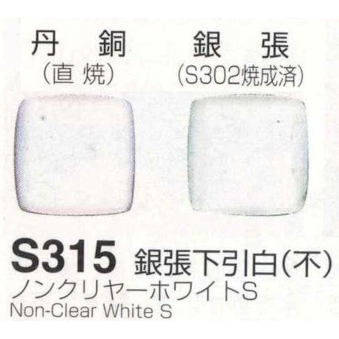 メール便可 S315 銀張下引白不透明 ノンクリヤーホワイトS 30g
