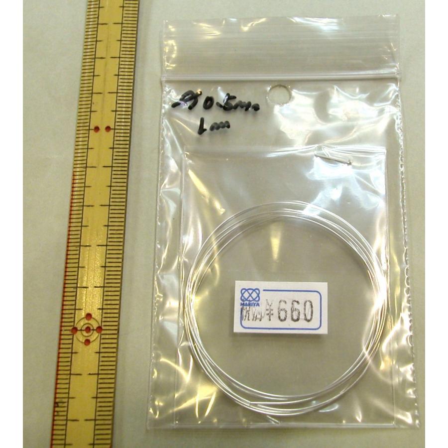 メール便可 七宝焼用 純銀丸線 銀線 直径0.5mm 長さ1m : マリヤ手芸店