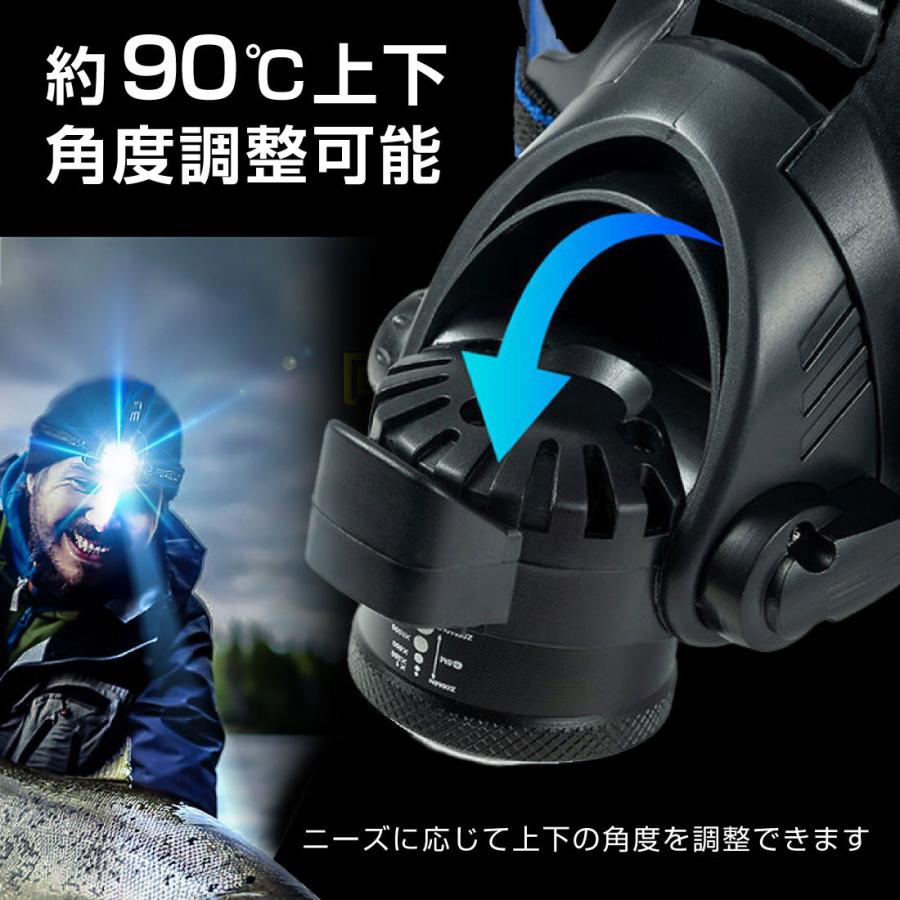 ヘッドライト 充電式 超強力 LED ヘッドランプ 釣り 登山 最強ルーメン アウトドア キャンプ 登山 LEDヘッドライト 防水防災 夜釣り 作業 地震 停電 非常時｜mark-store｜05