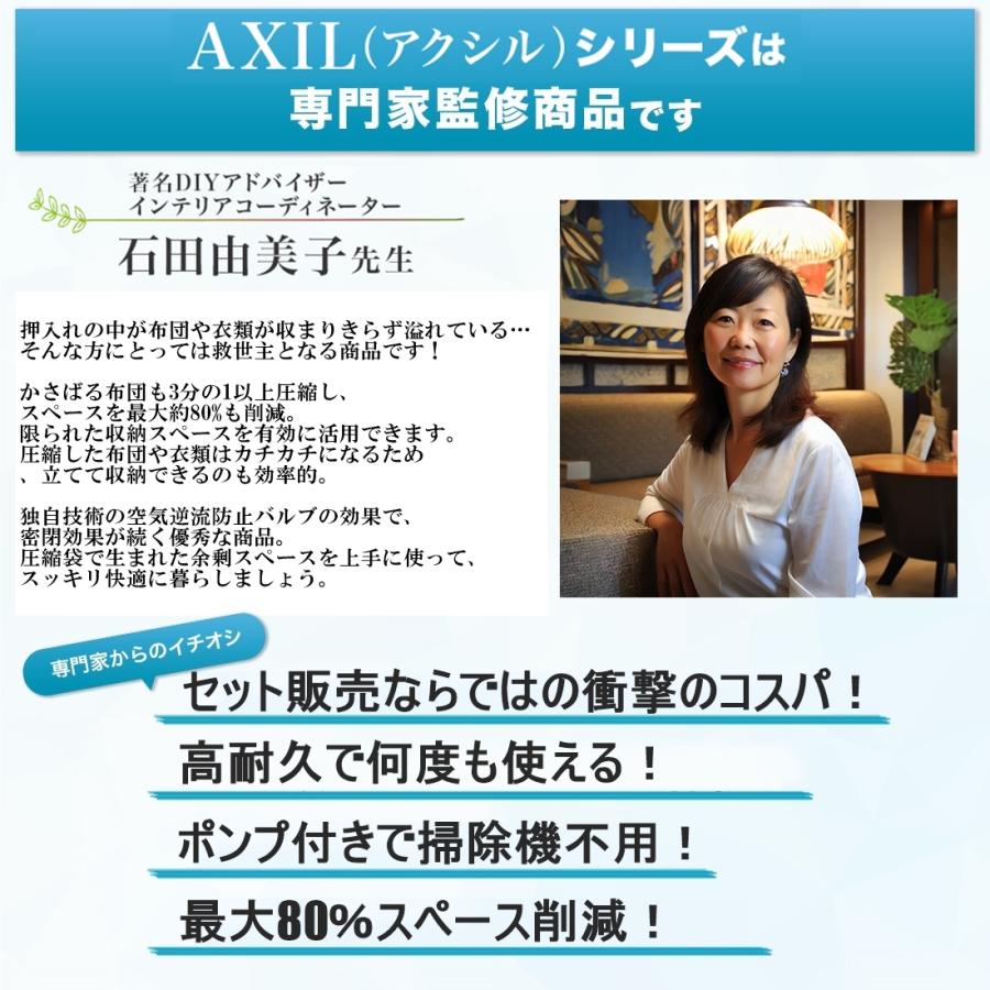 圧縮袋 旅行 衣類 布団圧縮袋 ふとん 旅行用 布団 ダブル 掃除機不要 防ダニ 圧縮袋セット 圧縮ボックス 服 コンパクト 衣替え 収納 6枚 | ブランド登録なし | 07
