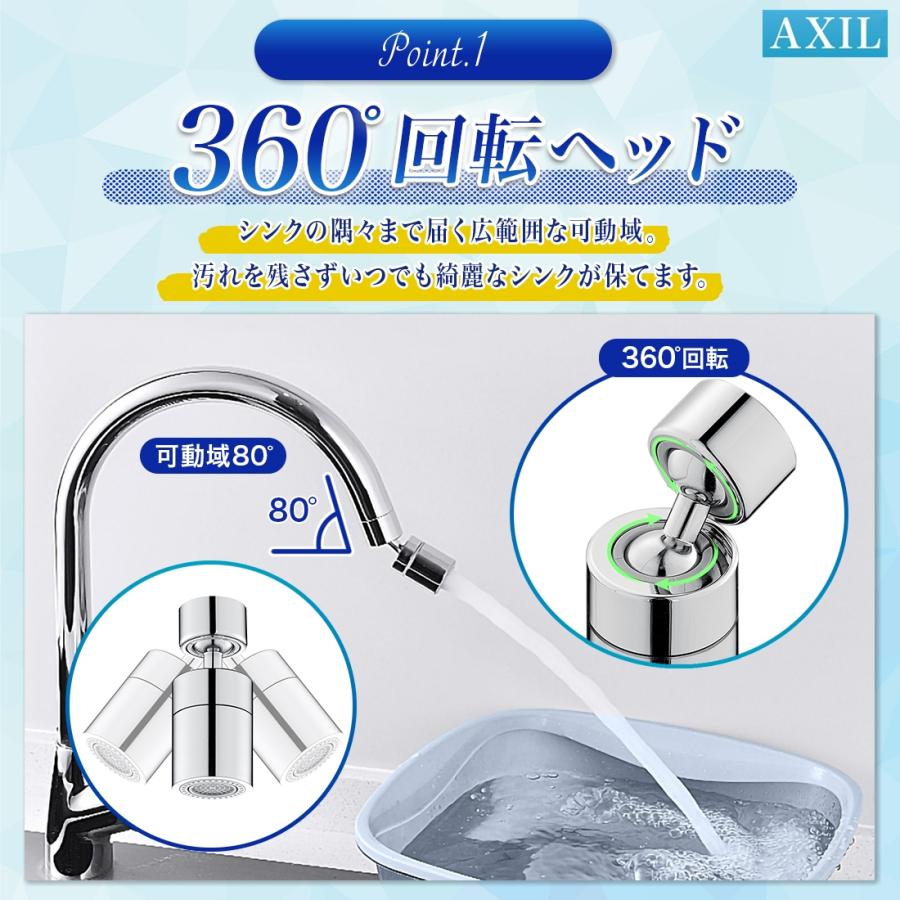 蛇口 シャワー ヘッド キッチン 交換 後付け 洗面台 節水 水道 蛇口交換 切り替え 首振り 内ネジ 外ネジ 22mm 24mm パッキン付