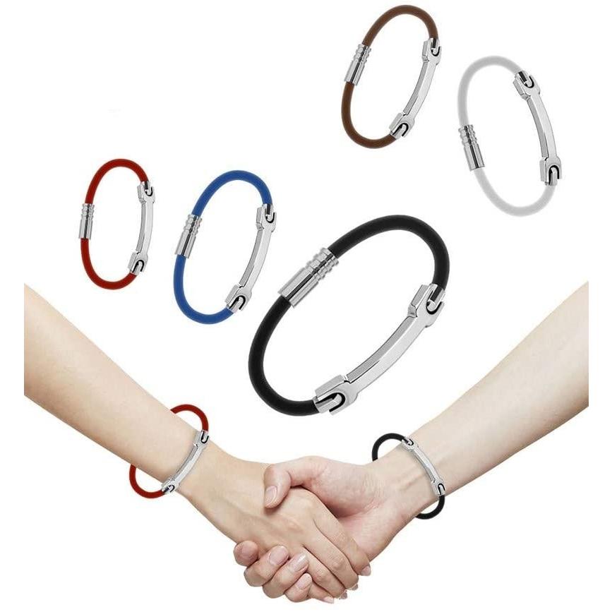 静電気 除去 防止 ブレスレット グッズ 磁気 リストバンド メンズ レディース 強力 シリコン おしゃれ 足首 最強 子供 手首 | ブランド登録なし | 11