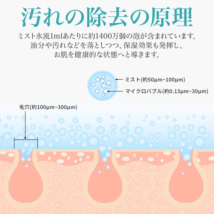 シャワー ヘッド マイクロ ナノ バブル 3段階 モード 手元止水 増圧