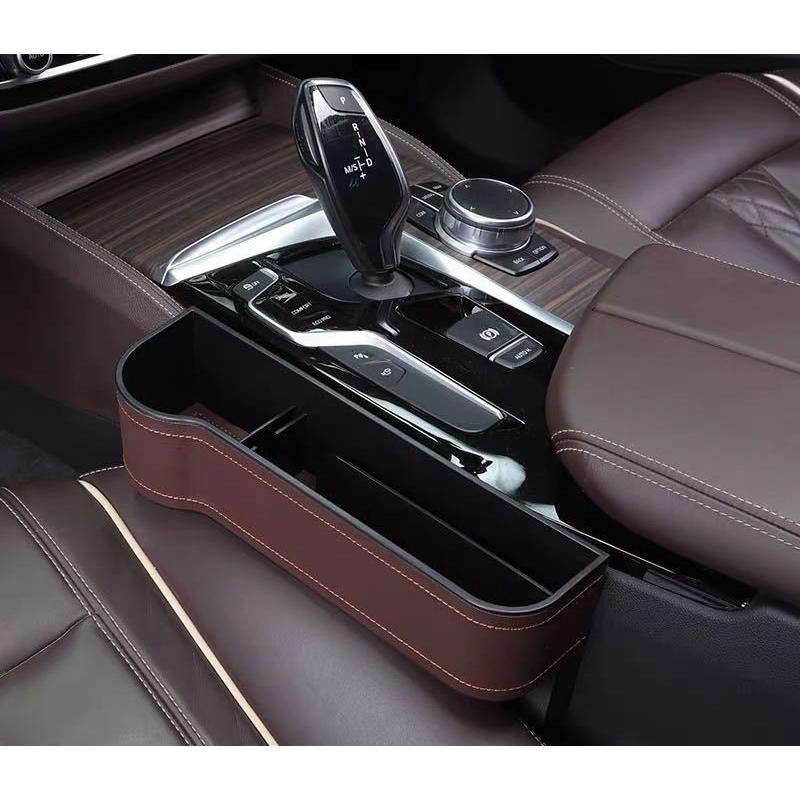 車 用 隙間 収納 ボックス ドリンク ホルダー 500ml 対応 シート サイド ポケット カップ ホルダー レザー調 運転席 助手席 2個入り 父の日 | ブランド登録なし | 02