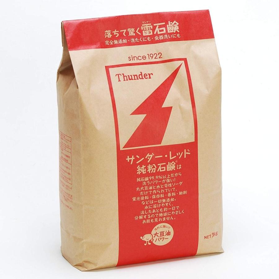 サンダーレッド 3kg Thunder Red 洗濯洗剤 粉 無添加 | 