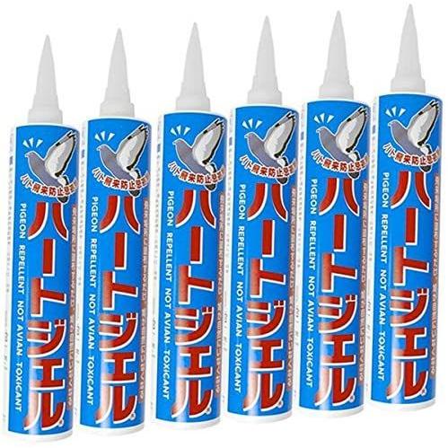 ハト飛来防止用忌避剤 ハートジェル カートリッジタイプ 285g ６本セット 【施工目安：約30ｍ分】 | 