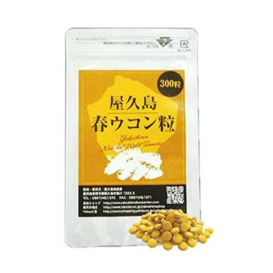 屋久島 春ウコン粒 300粒 屋久島産 無農薬 有機栽培 サプリメント の商品画像