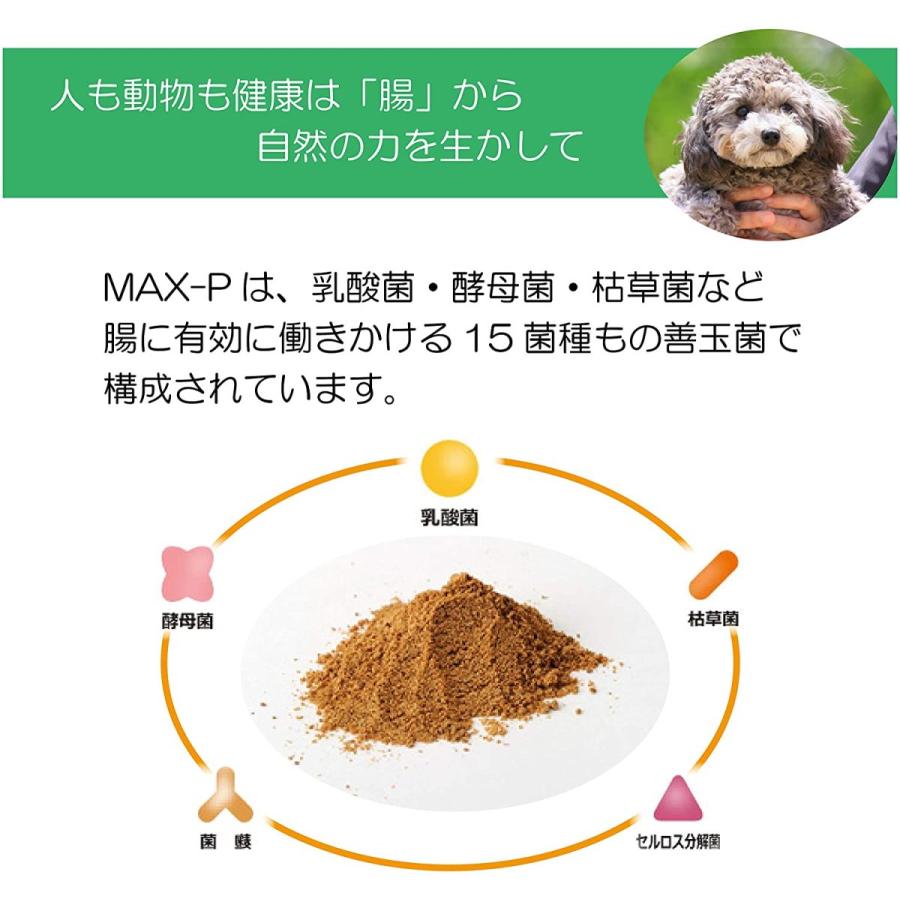 MAX-PROBIO マックスプロバイオ ペット用整腸食品 MAX-P 100g 腸内環境改善 免疫力向上｜mark2015｜03