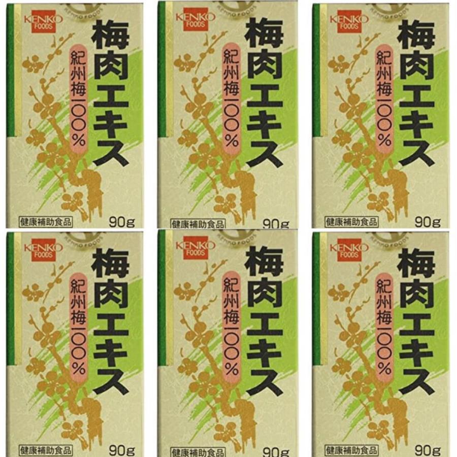 【健康フーズ】梅肉エキス　紀州梅１００％　９０ｇ ×6個セット｜mark2015