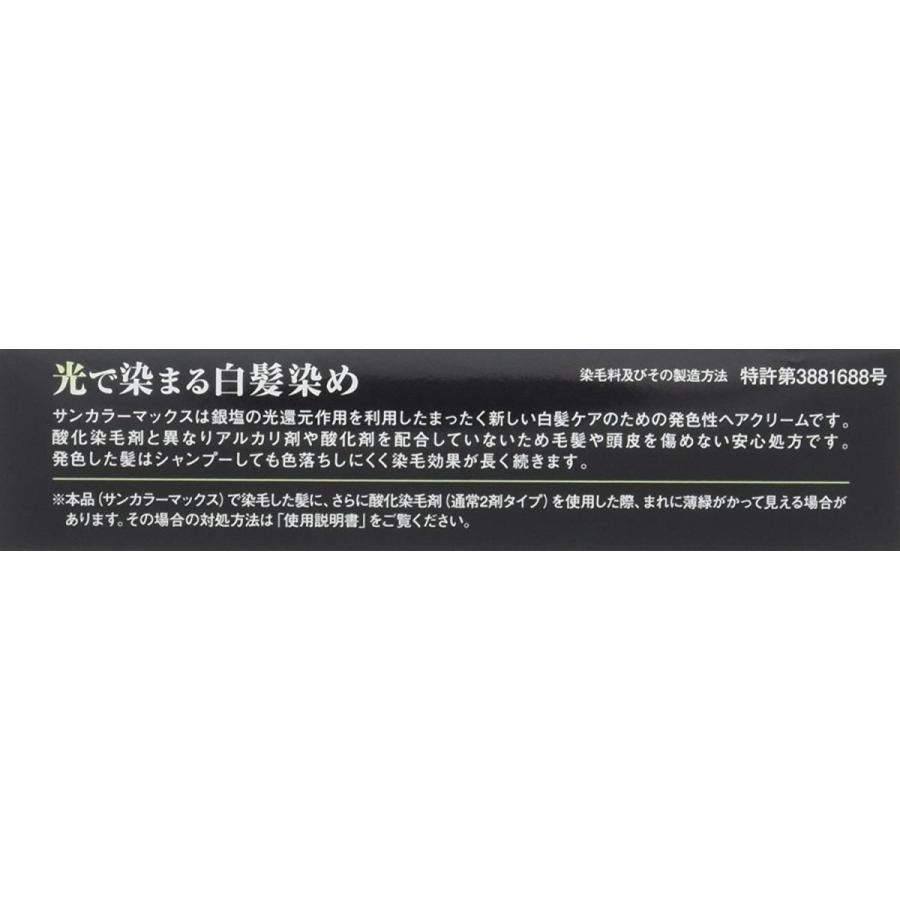 サンカラーマックス メンズ ヘアカラーリング ブラック 男性用 75g×2個セット 白髪染め |  | 02
