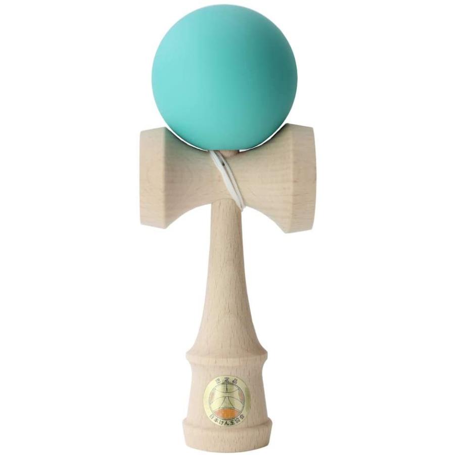 けん玉 日本けん玉協会認定 競技用けん玉 大空 マット塗装 単色 ターコイズブルー | 