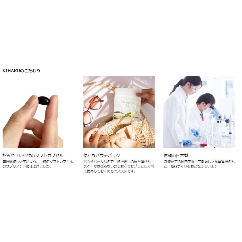 ヨネキチ 飲む 太陽対策 KIHAKU シダ植物エキス サプリメント 日本製 栄養機能食品 ビオチン ビタミンD ビタミンB6 約１ヶ月分　30粒 |  | 12