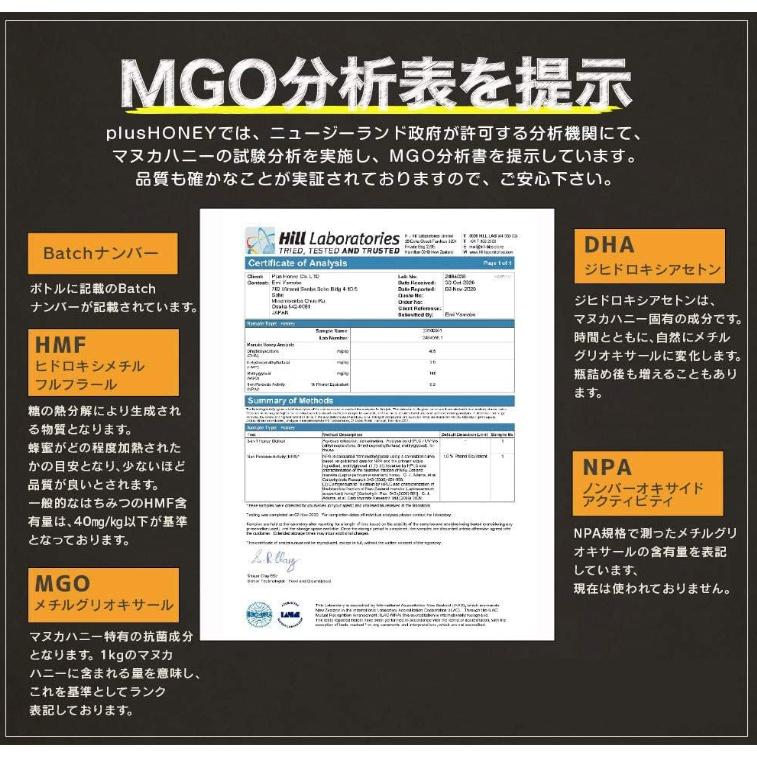 マヌカハニー MGO585+ 250g plusHONEY はちみつ マヌカ蜂蜜 ニュージーランド産 |  | 05