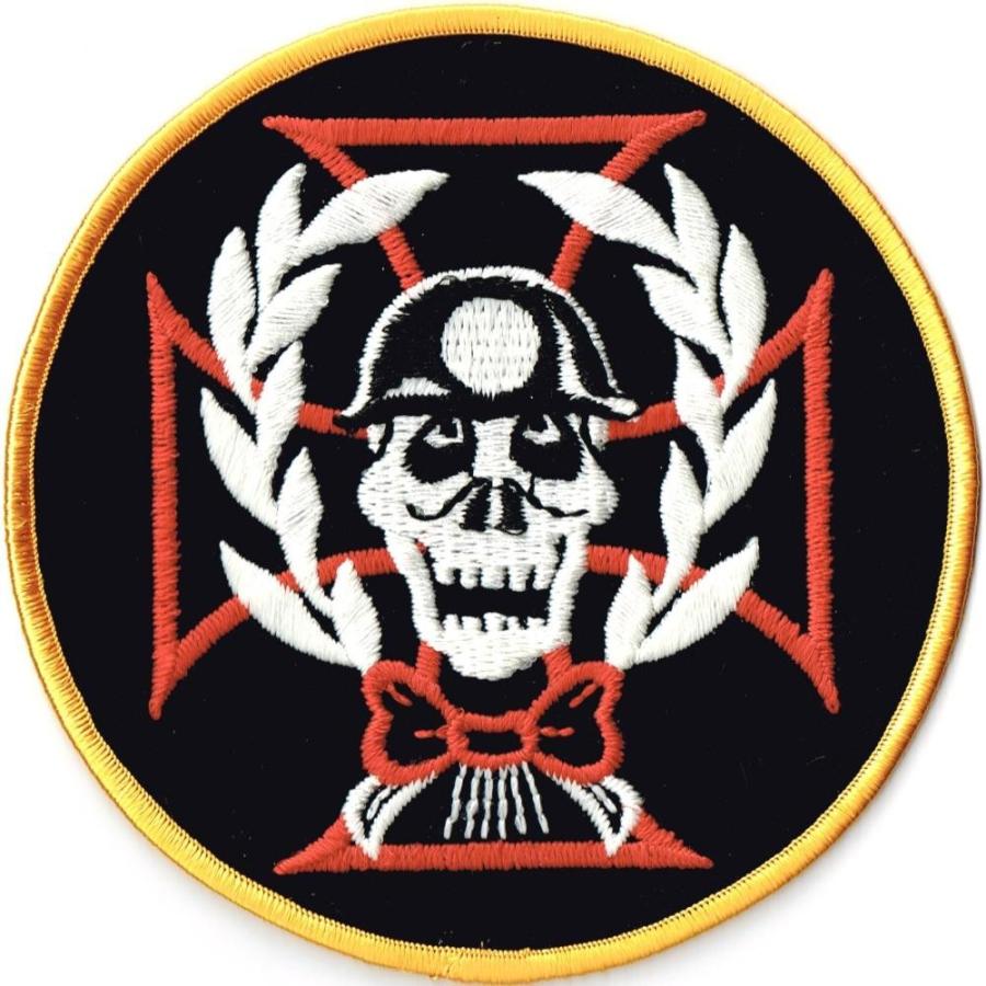 KINGサイズ 縫い付け スカルワッペン ドクロ 鉄十字 LL | 