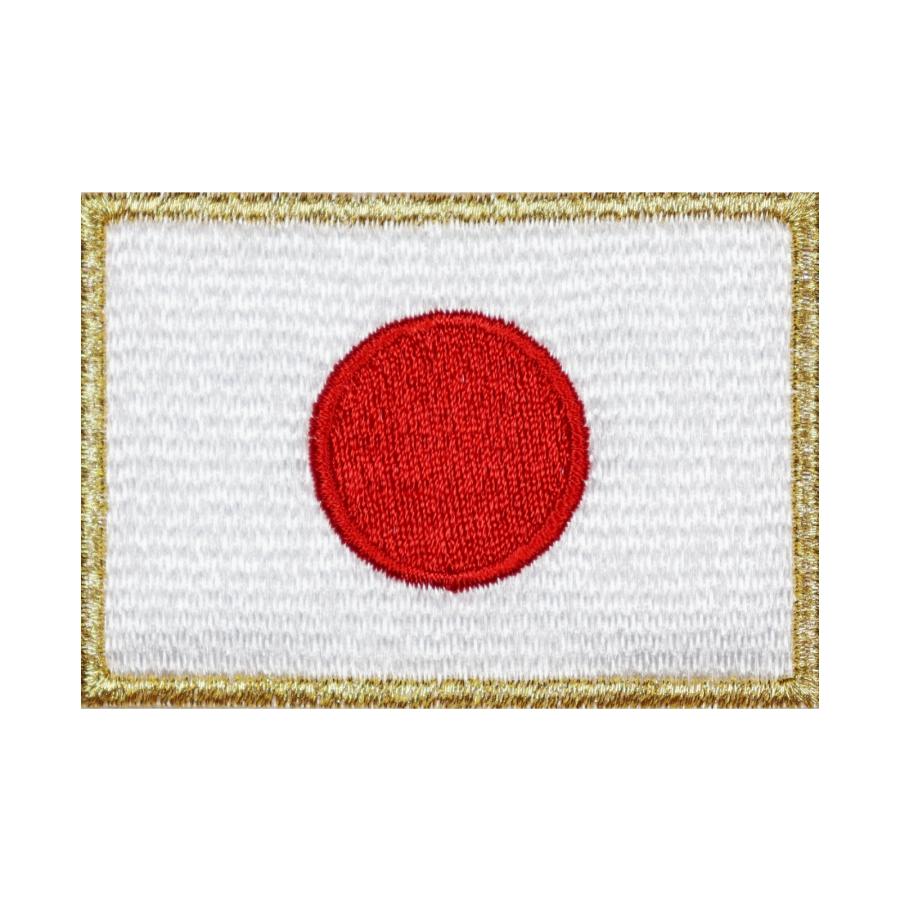 JAPAN ワッペン 野球 サッカー 柔道 空手 スポーツ 自衛隊 日本代表 ワッペン 日の丸 日本 国旗 2S ゴールド アイロン接着 |  | 01