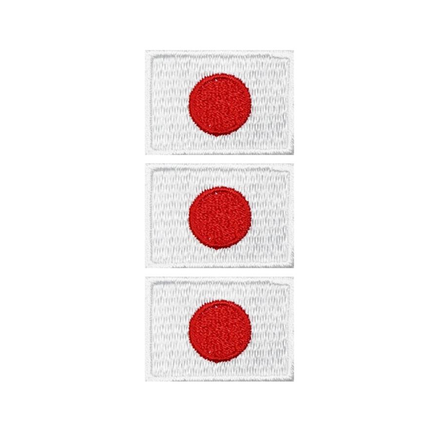 日本代表 応援グッズ スポーツ観戦 応援 マスク用 ワッペン 日の丸 日本 国旗 ミニ SSS 3枚 アイロン接着 | 