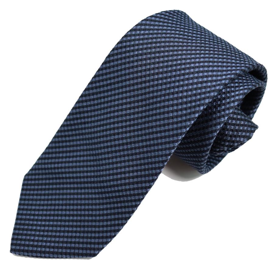 イタリア生地 日本縫製 Fabric in Itary ネクタイ ブランド MICHIKO LONDON ミチコロンドン 無地柄 シルク 100％ プレゼント ギフト mki-002-A ネイビー | MICHIKO LONDON | 01