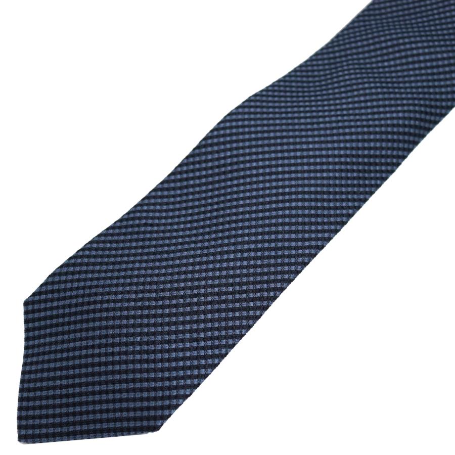 イタリア生地 日本縫製 Fabric in Itary ネクタイ ブランド MICHIKO LONDON ミチコロンドン 無地柄 シルク 100％ プレゼント ギフト mki-002-A ネイビー | MICHIKO LONDON | 02