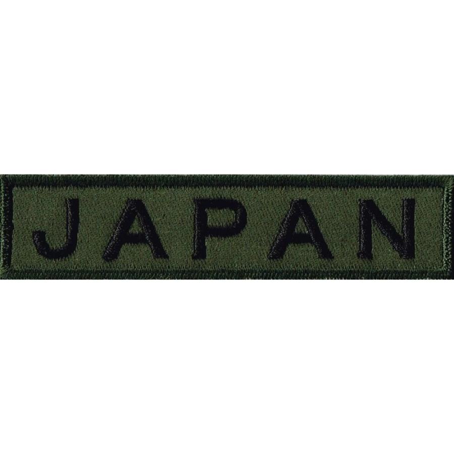 刺繍 ミリタリーワッペン JAPAN タブOD アイロン接着｜markers-patch