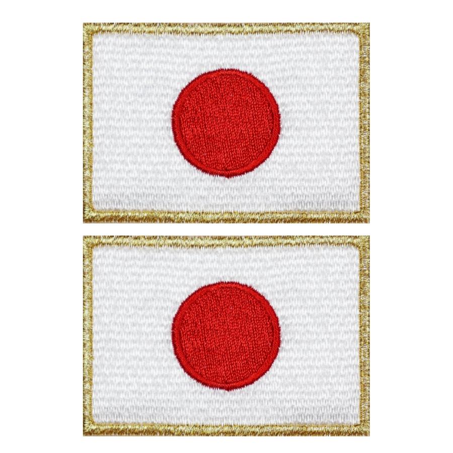 JAPAN ワッペン 自衛隊 野球 サッカー 柔道 空手 スポーツ 刺繍 ワッペン 日の丸 日本国旗 S ゴールド 2枚セット アイロン接着 日本代表 サバゲー装備 |  | 01