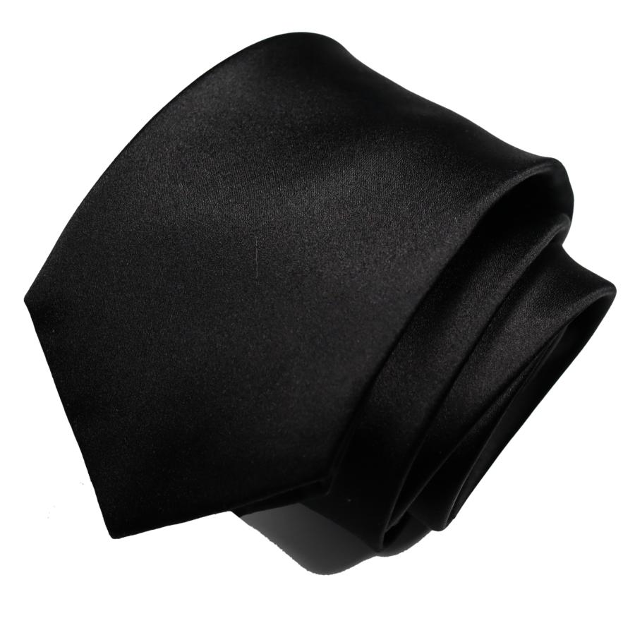 超 ロングサイズ 大きい方用 全長 約 170cm フォーマル 礼装 ブラ ンド MICHIKO LONDON ミチコロン ドン 朱子 黒 ネクタイ 大剣巾 8 cm 撥水 防汚加工 |  | 02