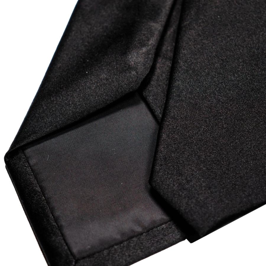 超 ロングサイズ 大きい方用 全長 約 170cm フォーマル 礼装 ブラ ンド MICHIKO LONDON ミチコロン ドン 朱子 黒 ネクタイ 大剣巾 8 cm 撥水 防汚加工 |  | 05