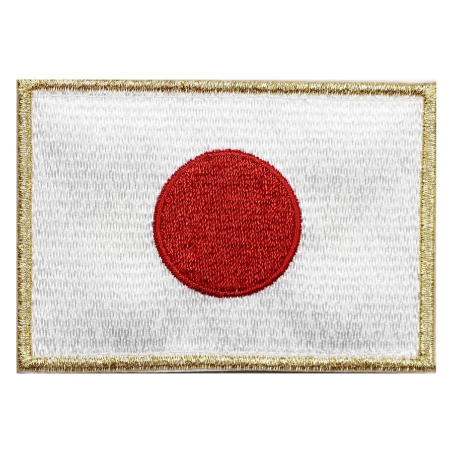 日本製 面ファスナー ワッペン メス無し WappenCook 自衛隊 ベースボール 野球 柔道 空手 スポーツ 刺繍 日本国旗 日の丸 M ゴールド ベルクロ マジックテープ |  | 01