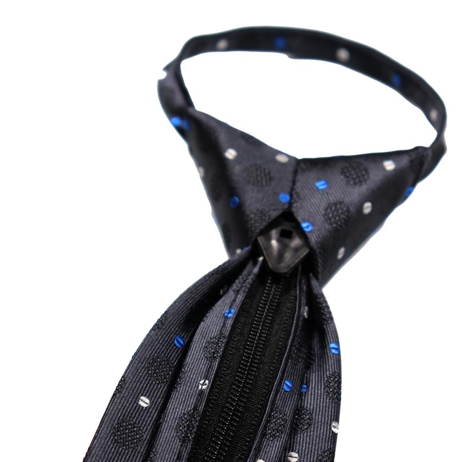 ワンタッチ ネクタイ ブランド MICHIKO LONDON KOSHINO ミチコロンドン はっ水加工 小紋柄 プレゼント 結ばないネクタイ MKZP-08-C グレー | MICHIKO LONDON | 04