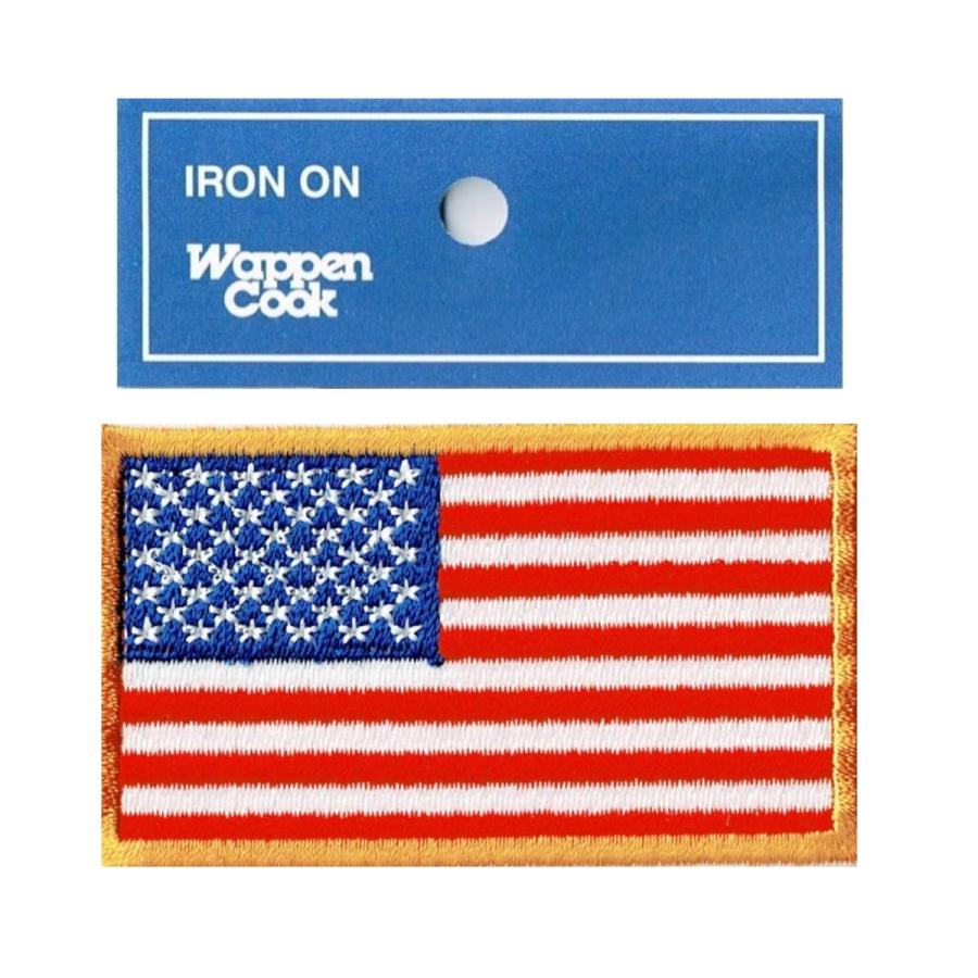 ワッペン 星条旗 アメリカ国旗 Ms Or アイロン接着 おしゃれ オリジナル ブランド 285ys ワッペン通販 Wappencook 通販 Yahoo ショッピング