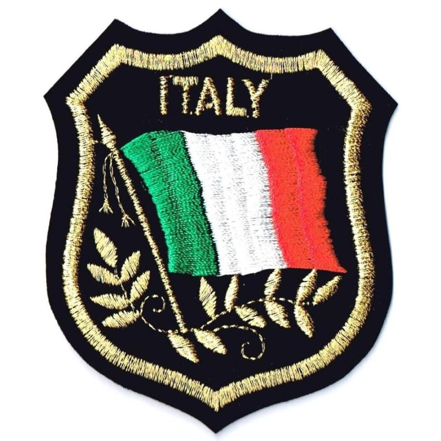 イタリア国旗 ワッペン エンブレムシールド 315 ワッペン通販 Wappencook 通販 Yahoo ショッピング