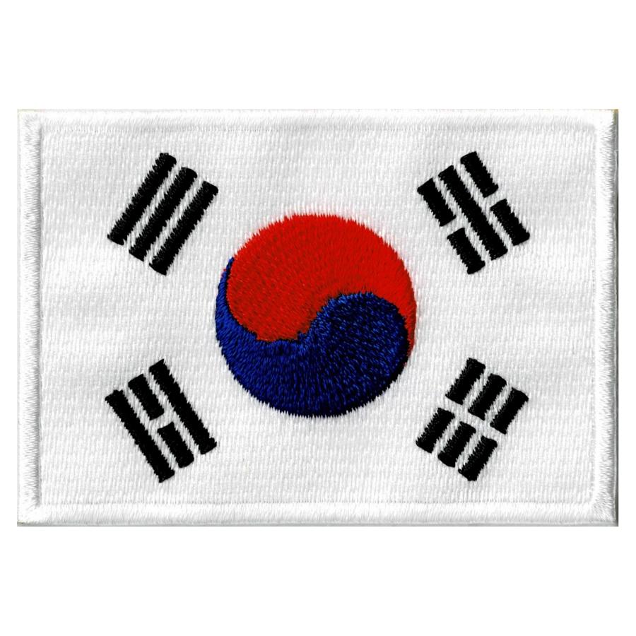 刺繍 韓国 国旗 ワッペン M アイロン接着 |  | 01
